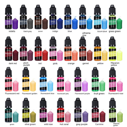 Thirty Color DIY Candle Color Concentrate Aromatherapy Handmade Soap Dyeing Pigment